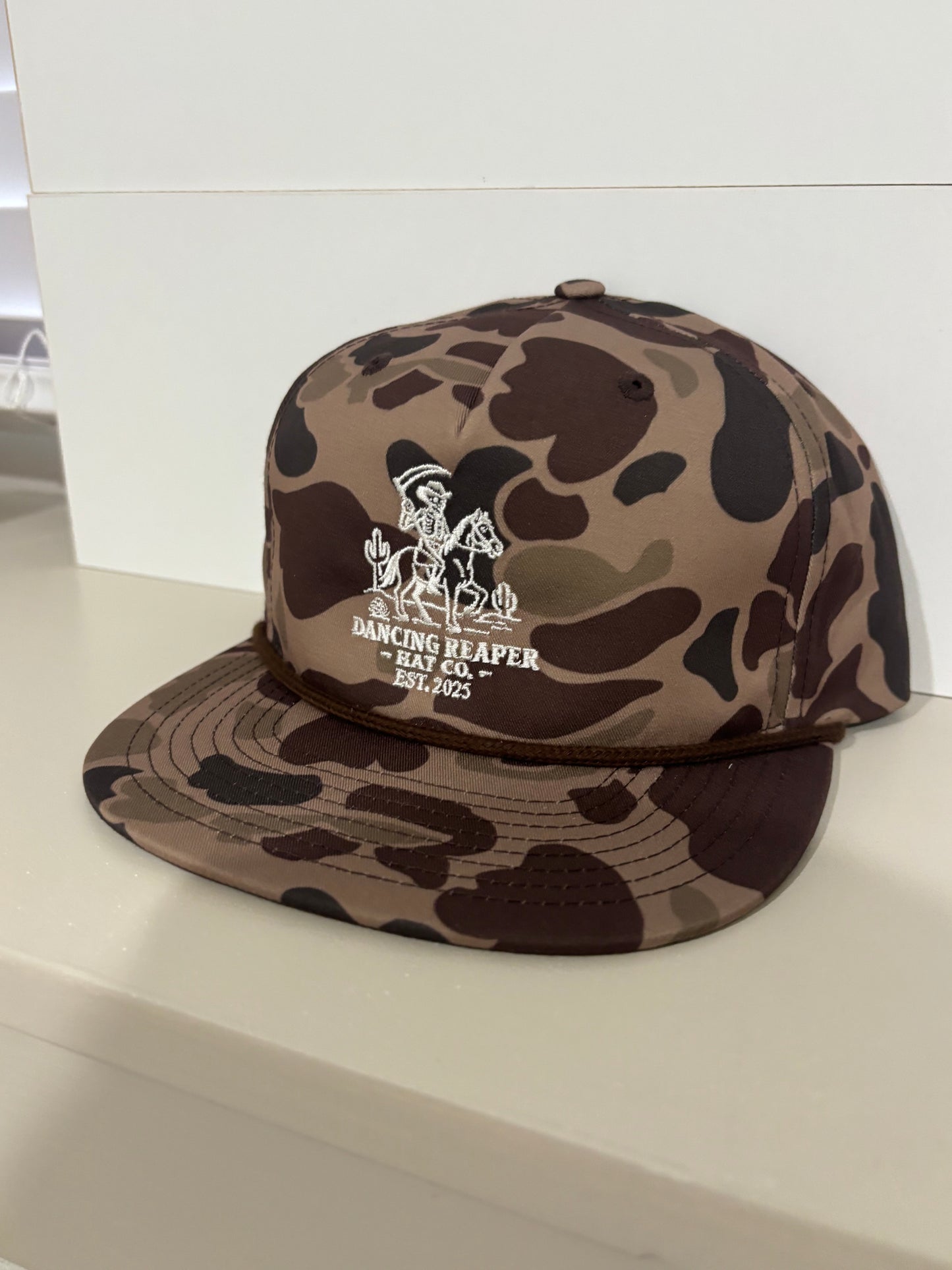 Dancing Reaper Embroidered Logo Duck Camo