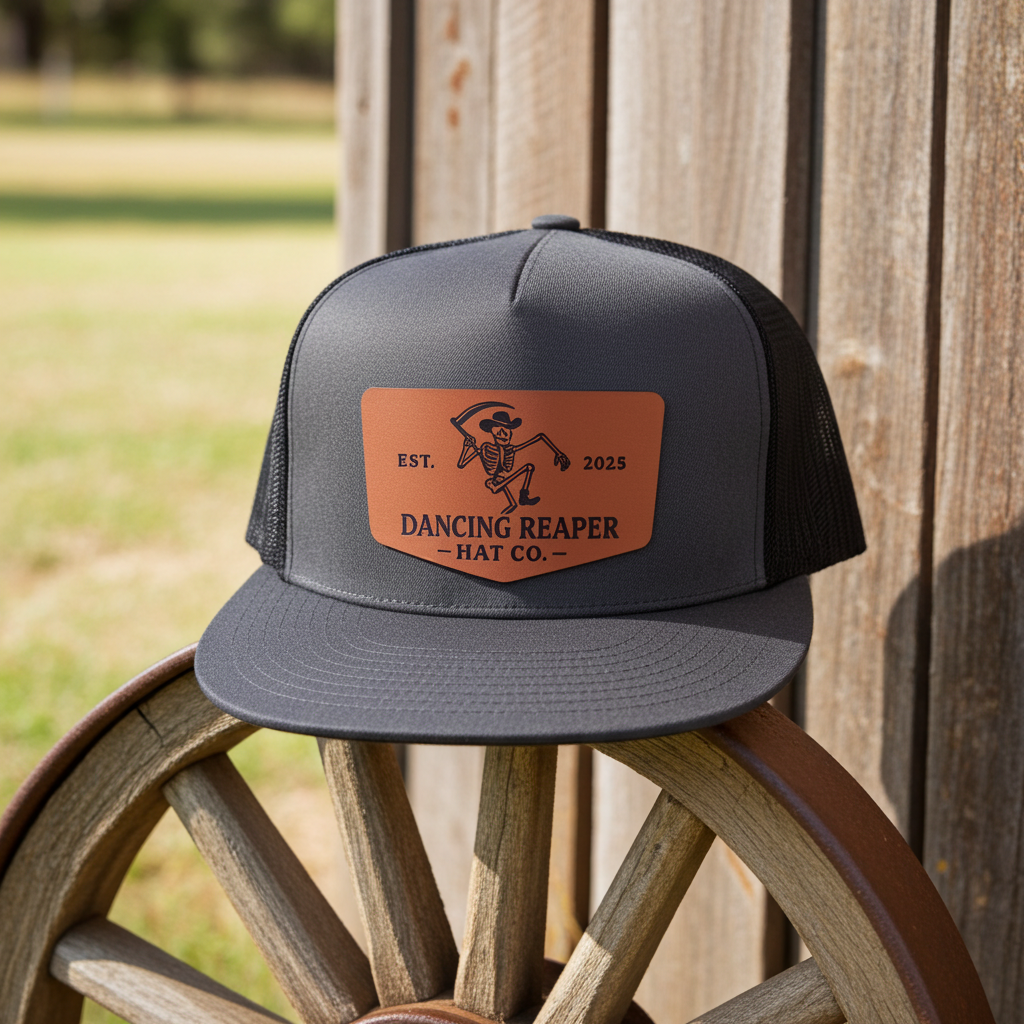 Dancing Reaper Charcoal Reaper Logo Hat