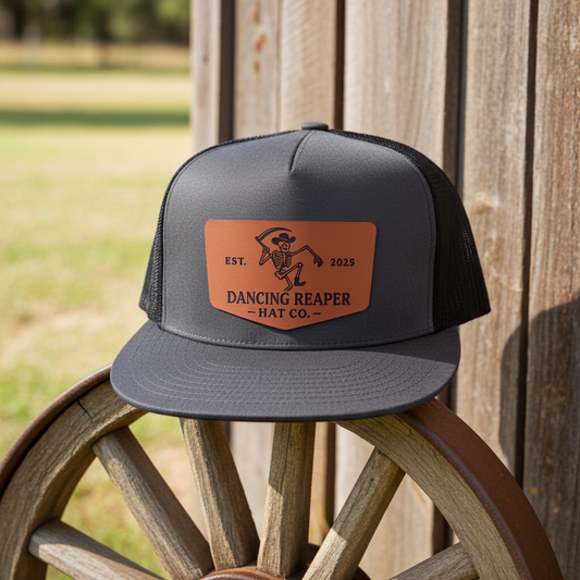 Dancing Reaper Charcoal Reaper Logo Hat