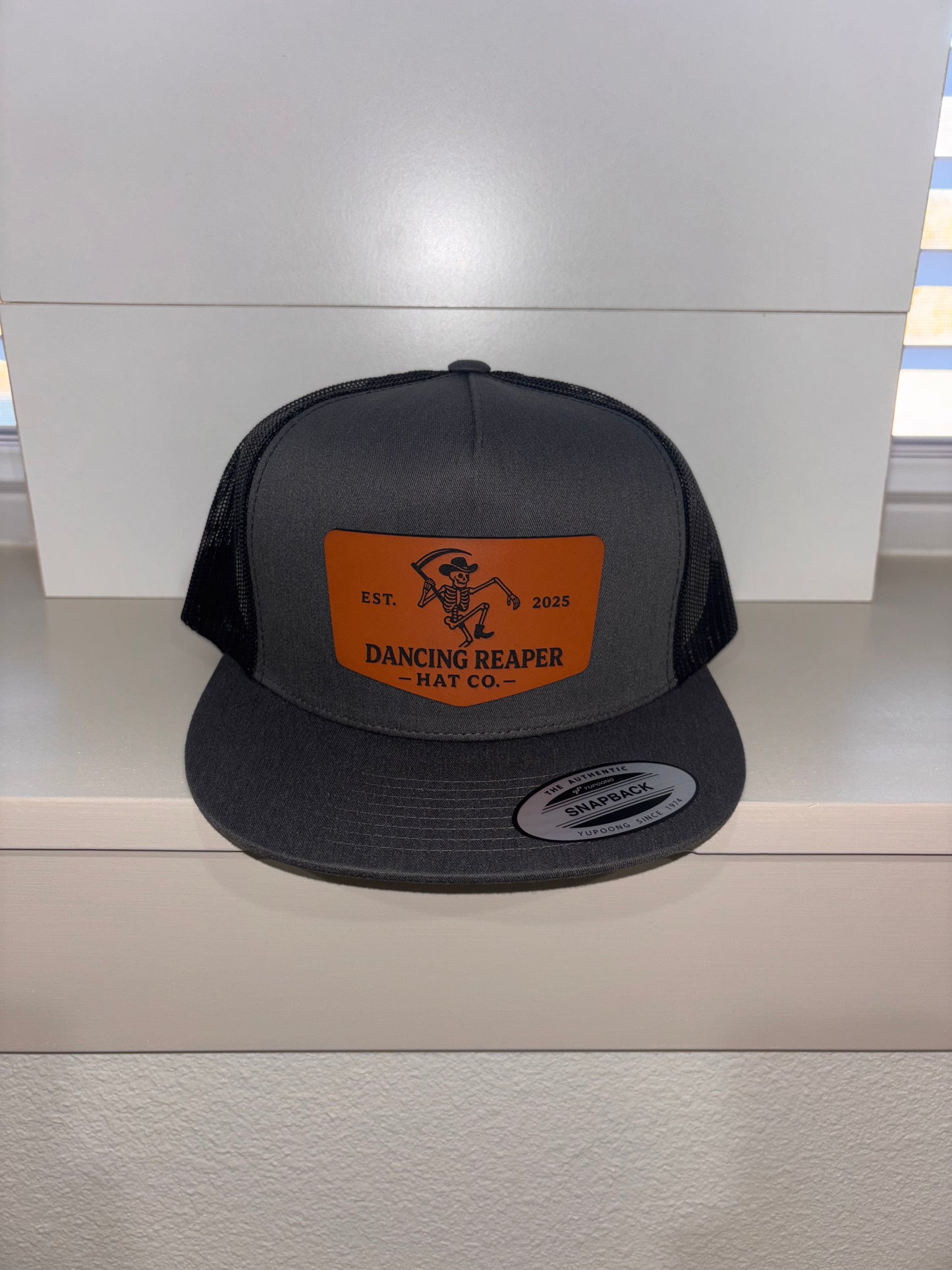 Dancing Reaper Charcoal Reaper Logo Hat