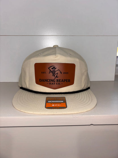 Dancing Reaper Cream color Logo Hat
