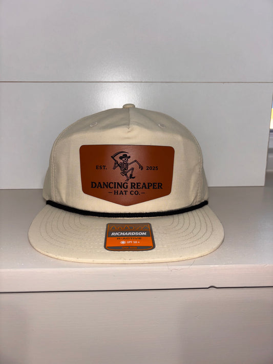 Dancing Reaper Cream color Logo Hat