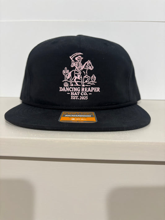 Dancing Reaper Embroidered Logo Hat Black W/Pink