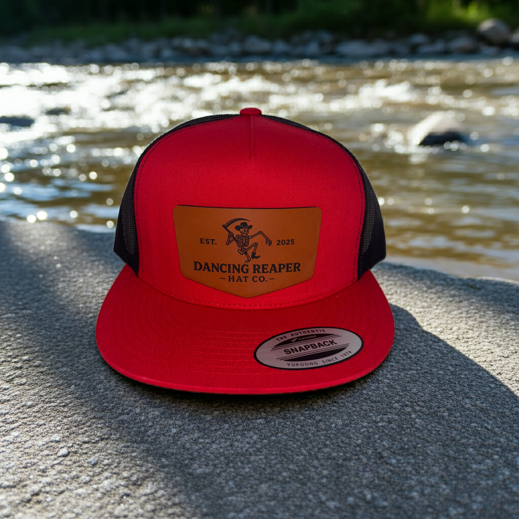 Dancing Reaper Red Reaper Logo Hat